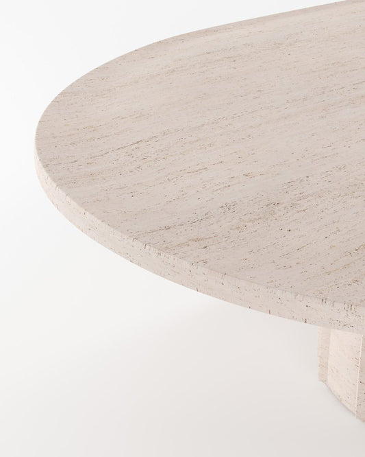 Djembe Table in Travertine from Collector