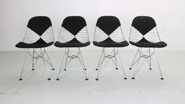 DKR-2 Bikini Wire Chairs attributed to Eames for Herman Miller, 1960, Set of 4-DT-2026162