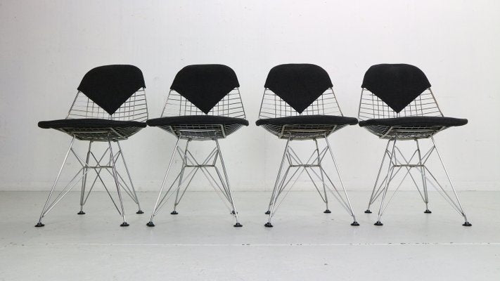 DKR-2 Bikini Wire Chairs attributed to Eames for Herman Miller, 1960, Set of 4-DT-2026162