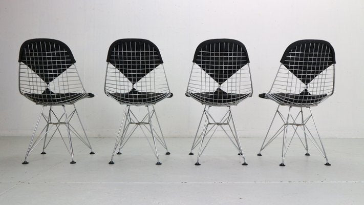 DKR-2 Bikini Wire Chairs attributed to Eames for Herman Miller, 1960, Set of 4-DT-2026162