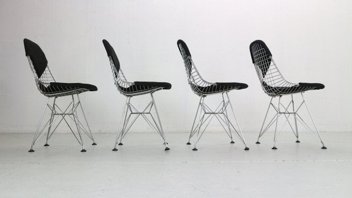 DKR-2 Bikini Wire Chairs attributed to Eames for Herman Miller, 1960, Set of 4-DT-2026162