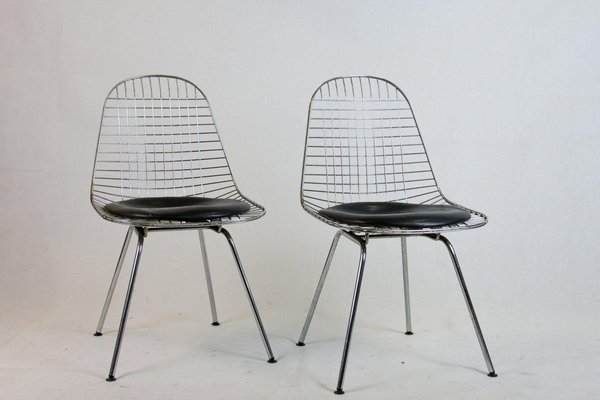 DKR Wire Chairs by Charles Eames for Herman Miller, Set of 2-GJF-625793