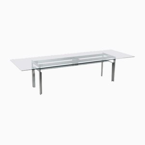 Doge Dining Table with Steel Base and Glass Top by Carlo Scarpa, 1965-XGI-1751728