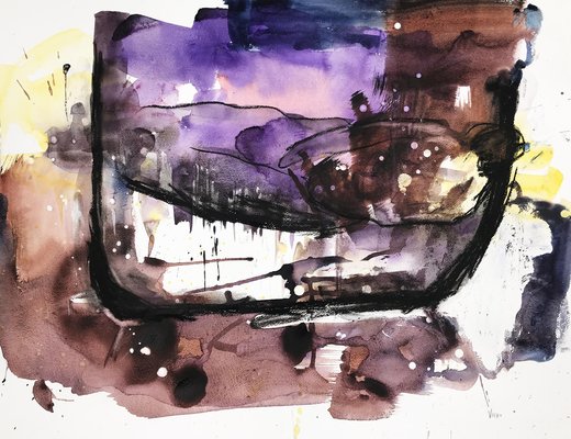 Doïna Vieru, Bath 4, 2023, Watercolor on Paper-CHG-2037205