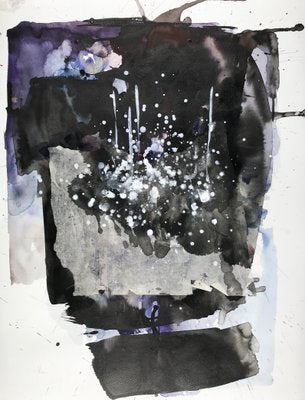 Doïna Vieru, Fenetre, 2022, Watercolor, Ink and Collage on Paper-CHG-1371259