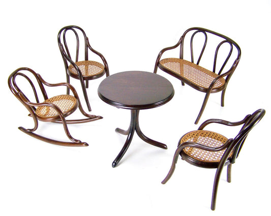 Doll's Seating from Thonet, 1890, Set of 5