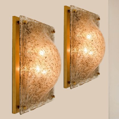 Domed Flush Mount with Smokey Glass Brass by Kaiser Leuchten, 1960s-VDW-620583