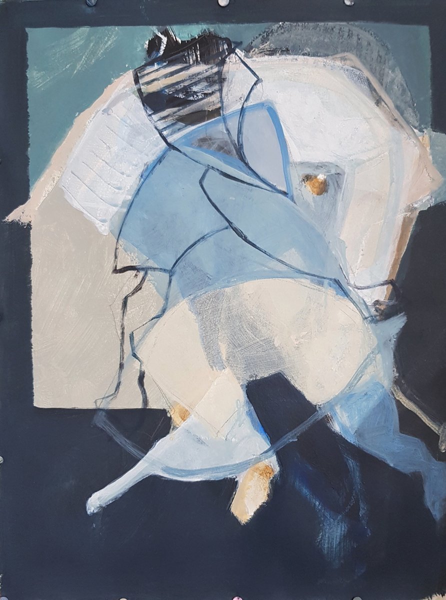 Dominique Verburgh, Untitled, 2019, Acrylics and Pastel on Paper