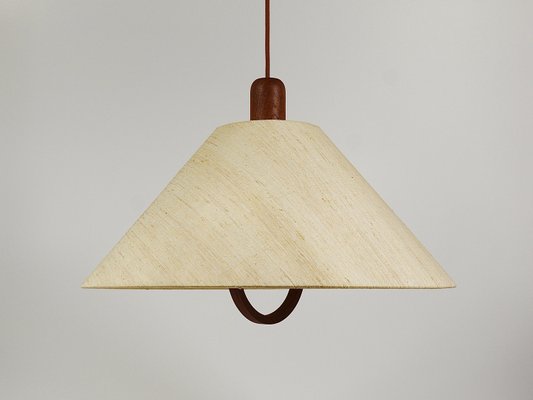 Domus Danish Modern Teak Pendant Lamp, Denmark, 1970s-MWV-2023315