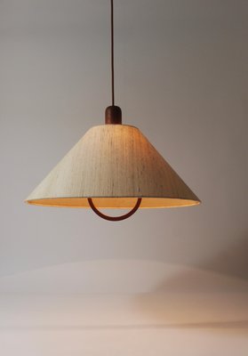 Domus Danish Modern Teak Pendant Lamp, Denmark, 1970s-MWV-2023315