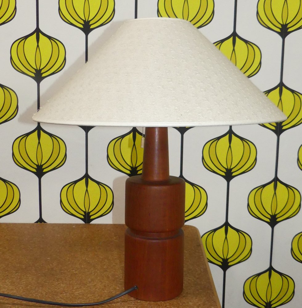 Domus Table Lamp in Teak, 1960s