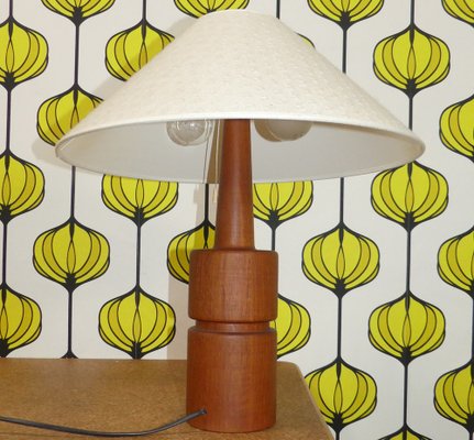 Domus Table Lamp in Teak, 1960s-AFE-1735318