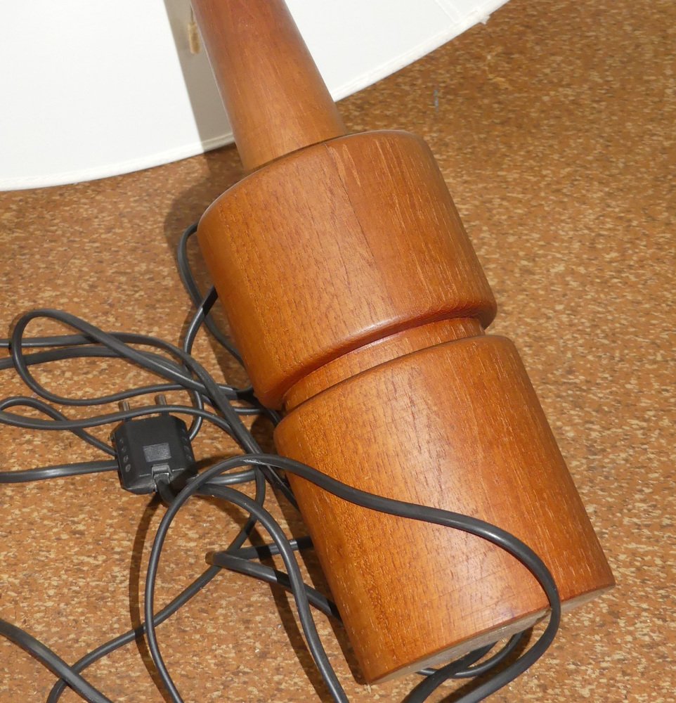 Domus Table Lamp in Teak, 1960s