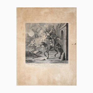 Don Quichotte conduit par la Folie - Original Etching by Louis Surugne - 1730-ZCI-754942