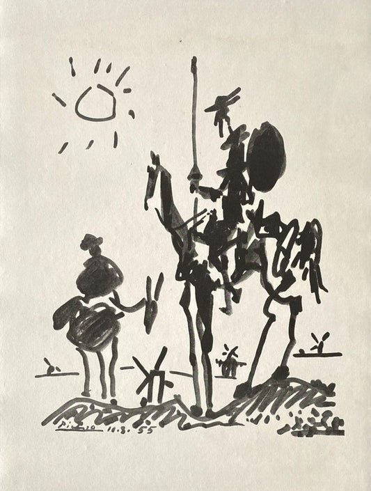 Don Quichotte, Pablo Picasso, Photolithograph, 1955