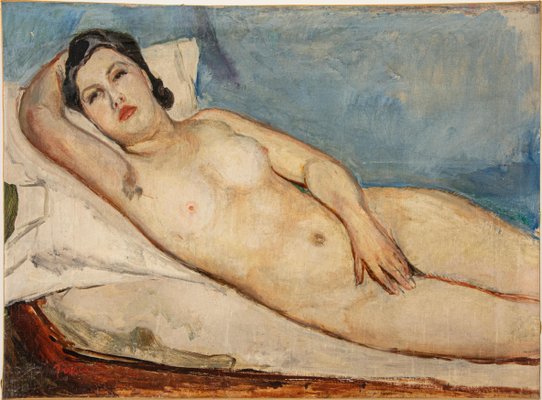 Donato Frisia, Nude of Woman, 1930, Oil on Canvas-ZCI-788103