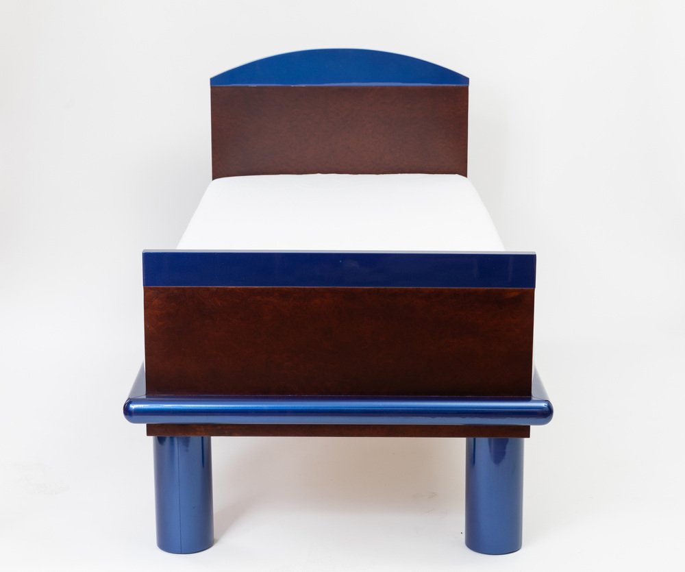 Donau Single Bed by Ettore Sottsass and Marco Zanini for Leitner, 1986