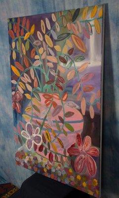 Dondi Schwartz, Vase with Flowers, 2022, Oil on Canvas-CHG-2025919