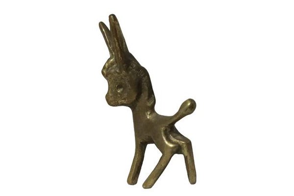 Donkey Figure in Brass by Walter Bosse-FYZ-1322687