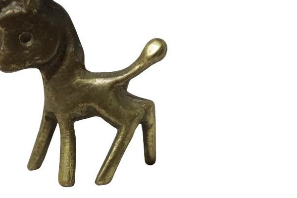 Donkey Figure in Brass by Walter Bosse-FYZ-1322687