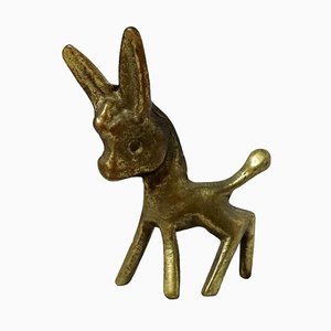 Donkey Figure in Brass by Walter Bosse-FYZ-1322687