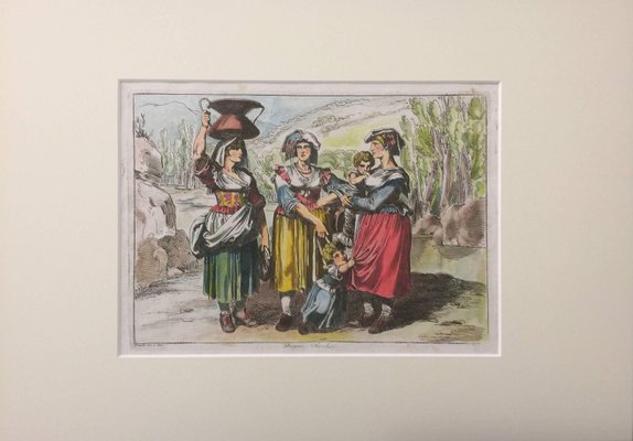 Donne Tirolesi - Original Etching - 1809-ZCI-754786