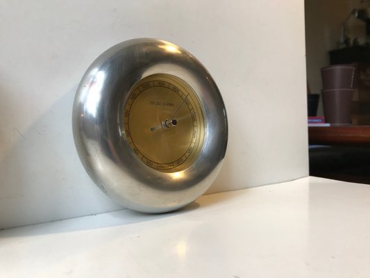 Donut Wall Clock and Hygrometer by Andreas Mikkelsen for Georg Jensen, 1990s, Set of 2-LCR-919830