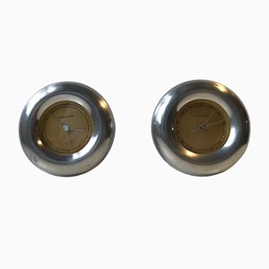 Donut Wall Clock and Hygrometer by Andreas Mikkelsen for Georg Jensen, 1990s, Set of 2-LCR-919830