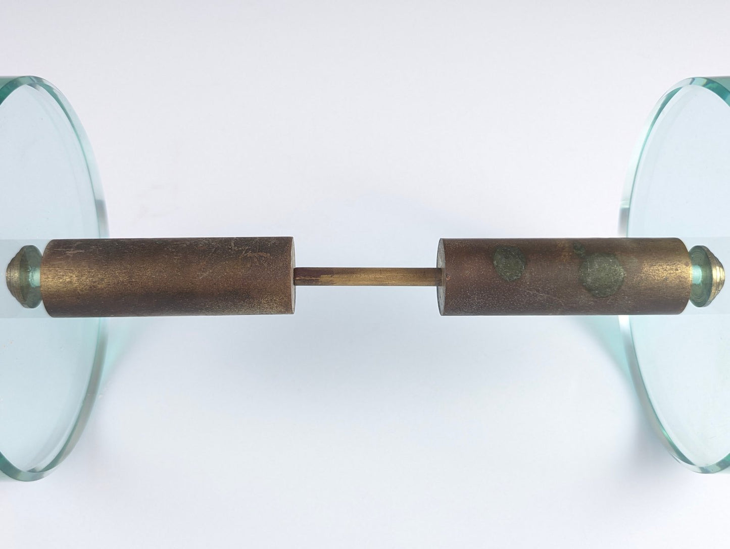 Door Handle in Glass and Brass by Max Ingrand for Fontana Art, 1950s