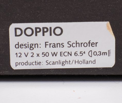 Doppia Halogen Table Lamp from Frans Schrofer, Holland, 1985-GCG-1750154