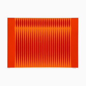 Dordevic Miodrag, Orange and Red Kinetic Composition, 1975, Screen Print-FMZ-1381038