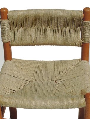 Dordogne Wicker Chairs by Charlotte Perriand for Robert Sentou, 1960s, Set of 4-GKB-949229