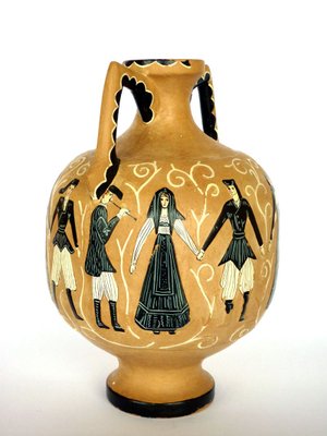 Dorgali Sardinia Ceramic Vase by Paolo Loddo, 1950s-GKB-840574