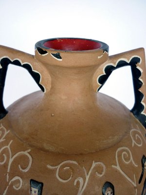 Dorgali Sardinia Ceramic Vase by Paolo Loddo, 1950s-GKB-840574