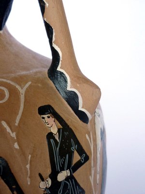 Dorgali Sardinia Ceramic Vase by Paolo Loddo, 1950s-GKB-840574