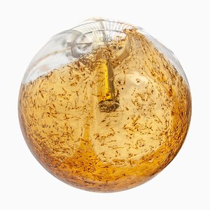 Doria Amber and Clear Glass Globe Pendant, 1970-KL-1769267