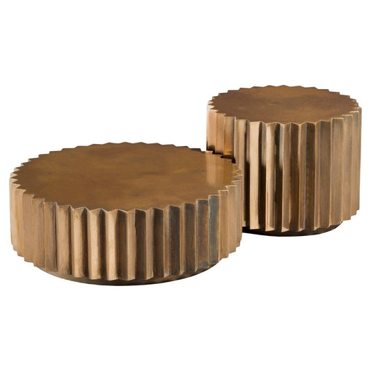 Doris Bronze Coffee Tables by Fred and Juul, Set of 2