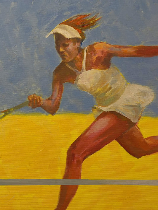 Dorota Zych-Charaziak, Yellow Court, 2020, Oil on Canvas