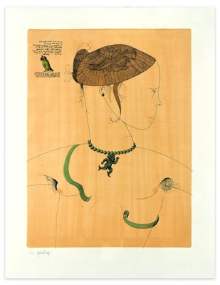 Dorothea and the Serpent - Original Etching by Gaetano Pompa - 1963 1963-ZCI-760824