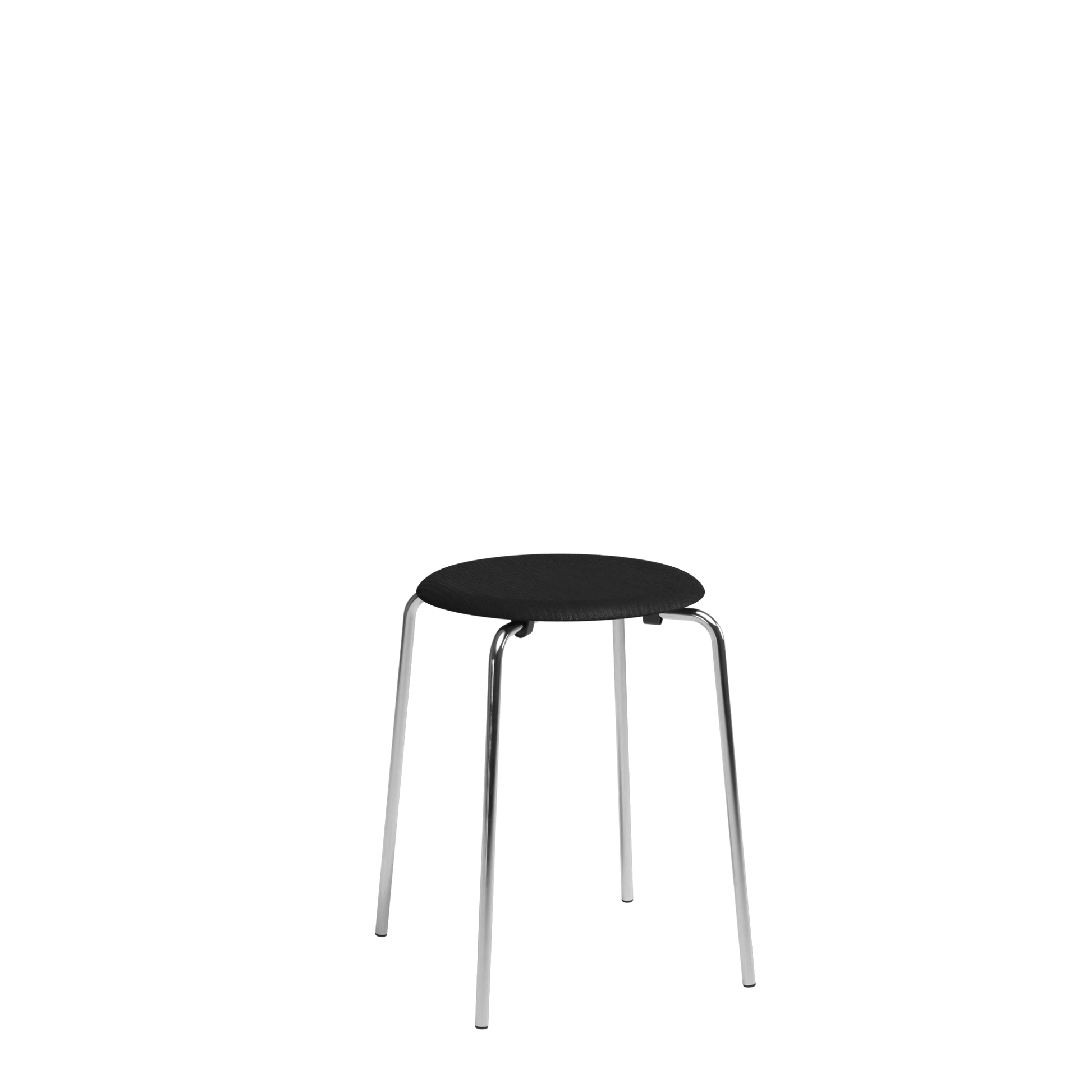 Dot Stool by Fritz Hansen #Chrome / Black