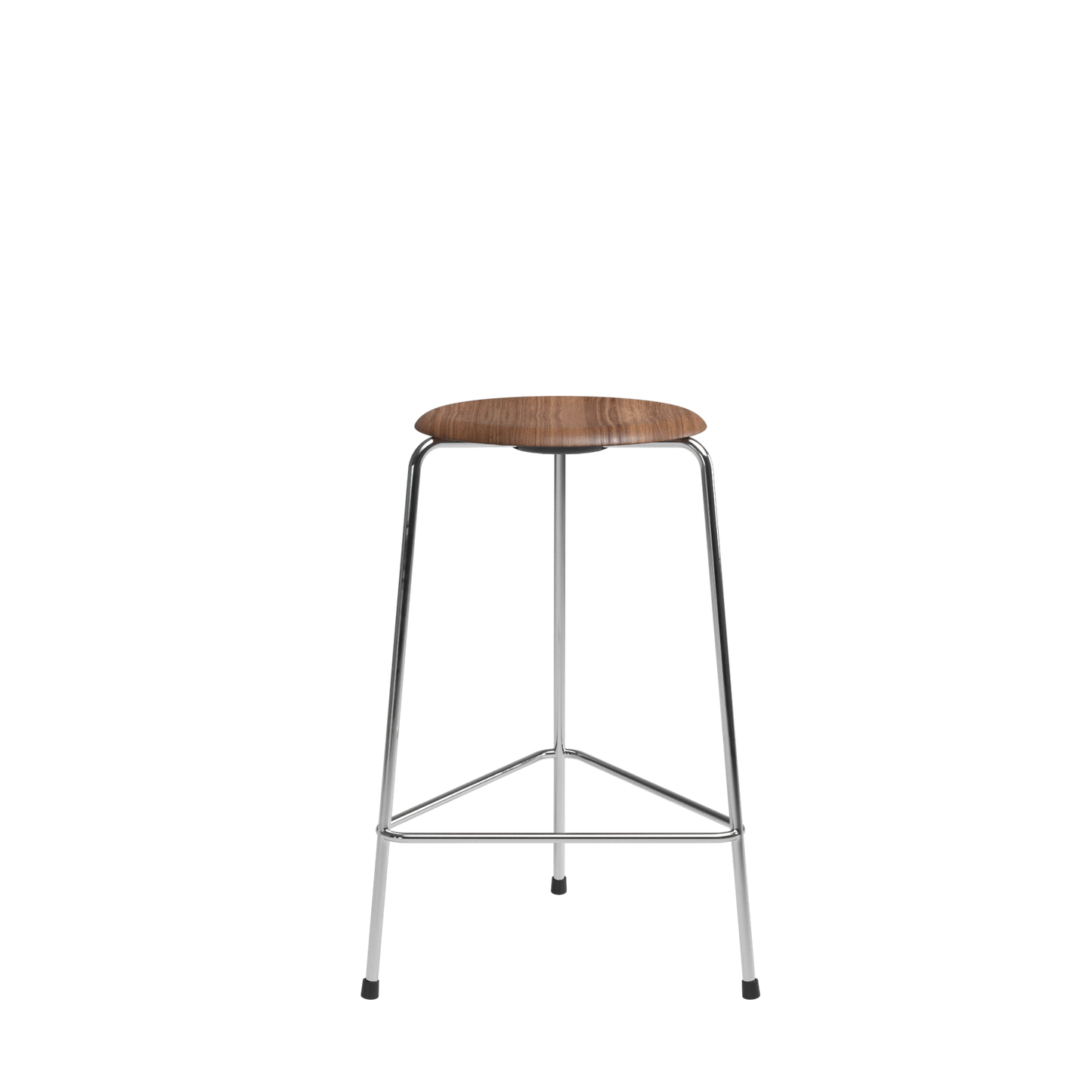 High Dot Bar Stool H65 3-leg by Fritz Hansen #Chrome