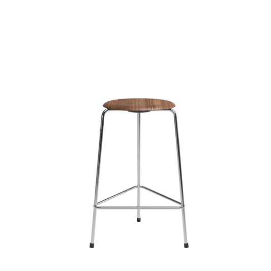 High Dot Bar Stool H65 3-leg by Fritz Hansen #Chrome