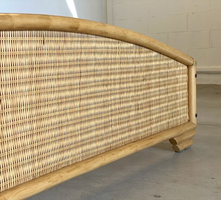 Double Bed in Bamboo and Wicker, 1980s-NPC-1816577