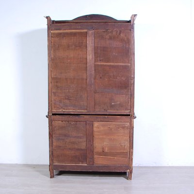 Double Body Cabinet in Walnut, Italy, 1800s-XSG-1797401