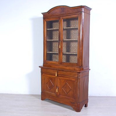 Double Body Cabinet in Walnut, Italy, 1800s-XSG-1797401