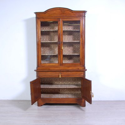 Double Body Cabinet in Walnut, Italy, 1800s-XSG-1797401