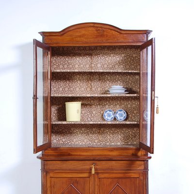 Double Body Cabinet in Walnut, Italy, 1800s-XSG-1797401