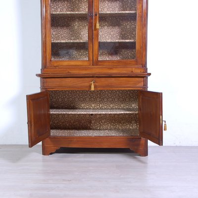 Double Body Cabinet in Walnut, Italy, 1800s-XSG-1797401