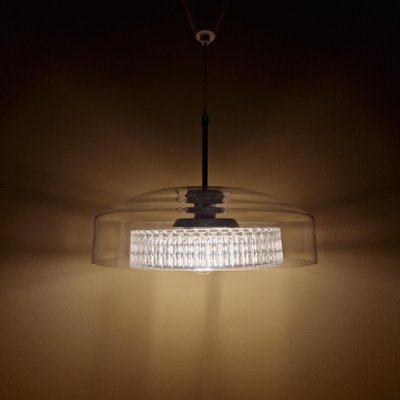 Double Glass Shade Pendant Lamp by Carl Fagerlund for Orrefors, 1960s-ZPB-1817785