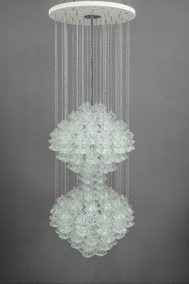 Double Pagode Pendant Chandelier from Kalmar, Vienna, 1960s-SPD-1007343